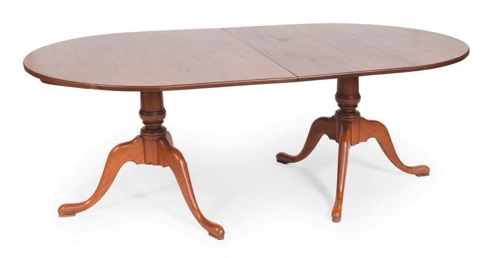 Appraisal: ELDRED WHEELER TWO-PART PEDESTAL DINING TABLE MASSACHUSETTS TH CENTURY HEIGHT