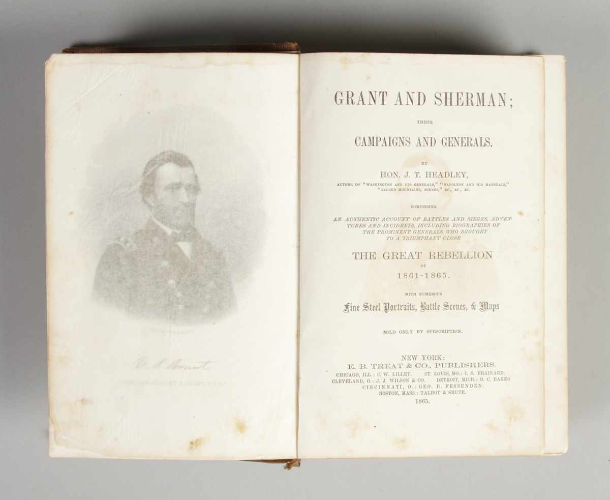 Appraisal: Grant Sherman Their Campaigns generals by Hon J T Headley