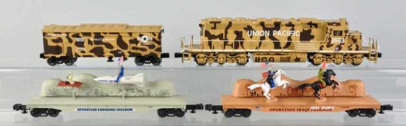 Appraisal: Lot of Plastic Lionel O- Gauge Freight Sets Contemporary Includes