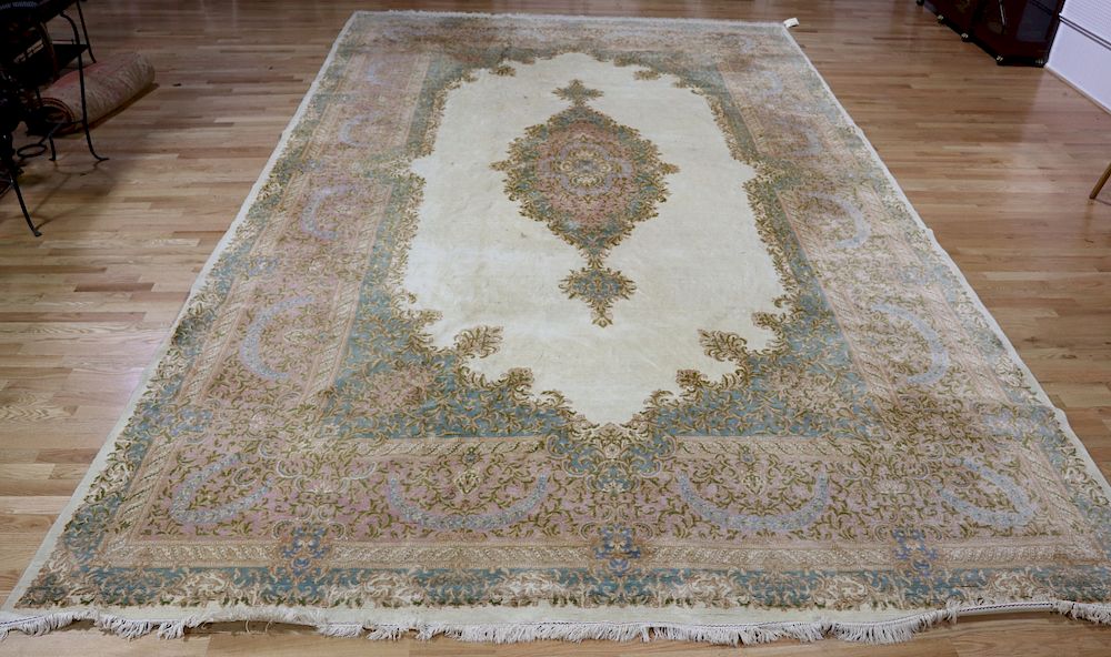 Appraisal: Antique Palace Size Kerman Carpet From a Westchester estate -