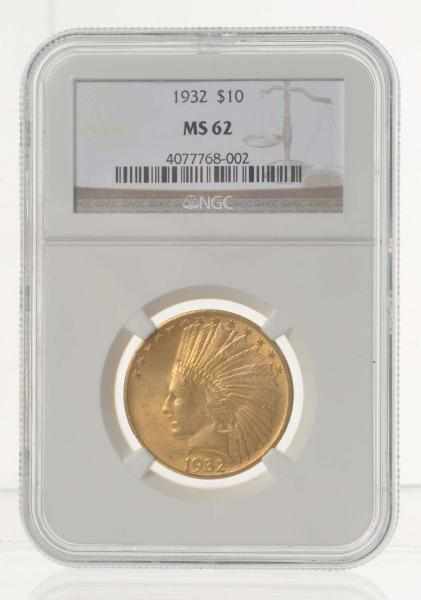 Appraisal: Indian Eagle Gold Coin Description NGC MS