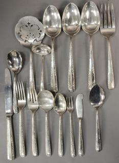 Appraisal: Gorham Carmellia sterling silver flatware set setting for twelve troy