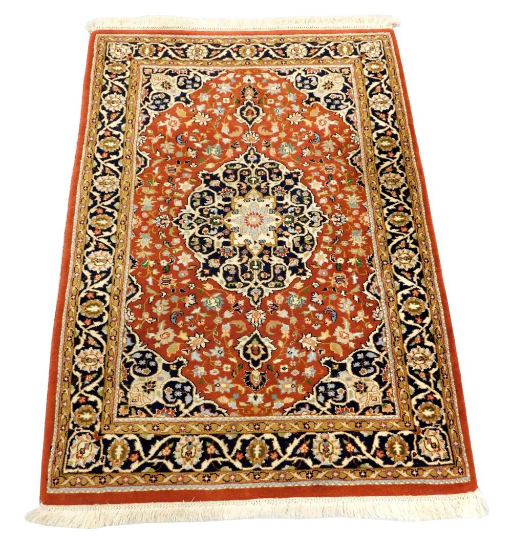 Appraisal: RUG Modern Persian style scatter rug ' x ' wool