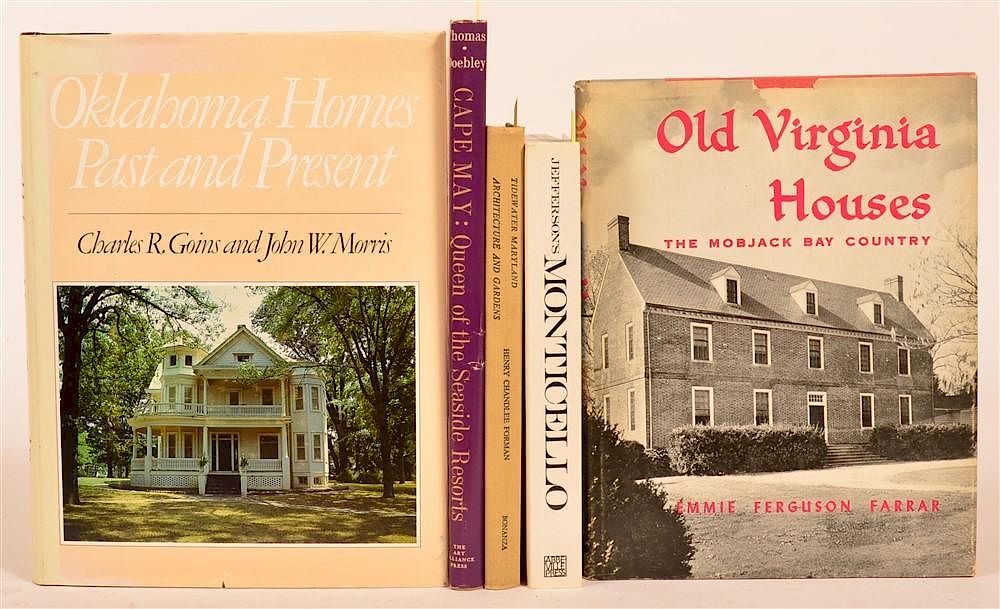 Appraisal: vols Books on Eastern US Architecture Farrar Old Virginia Houses