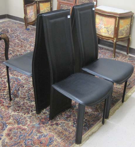 Appraisal: A SET OF FOUR CONTEMPORARY DINING CHAIRS unknown maker recent