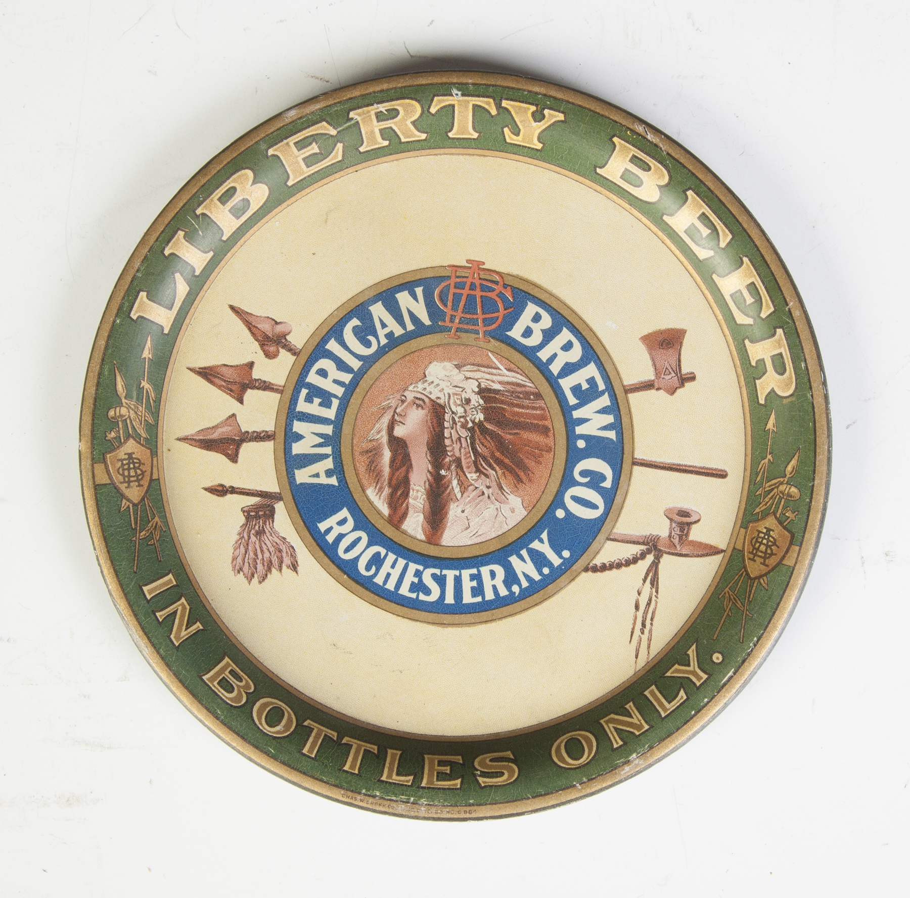 Appraisal: Liberty Beer Rochester NY Tip Tray