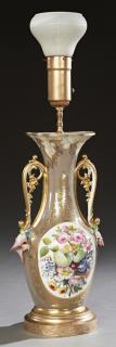 Appraisal: Old Paris Porcelain Baluster Flare Vase th c the applied