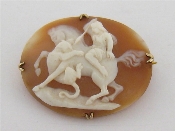 Appraisal: A th century shell cameo the oval cameo depicting a