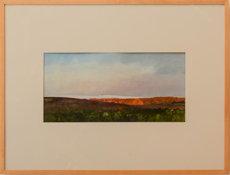 Appraisal: TULA TELFAIR B LANDSCAPE STUDY Oil on paper with label