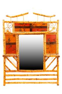 Appraisal: English Aesthetic Movement Bamboo Mirror English late th early th