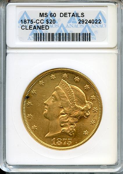 Appraisal: -CC Cleaned MS Details ANACS Well struck and the fields