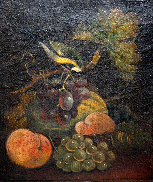 Appraisal: CIRCLE OF OLIVER CLARE - Still life with bird perched