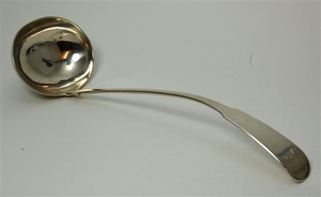 Appraisal: Dundee - a Scottish provincial soup ladle RN marked RN