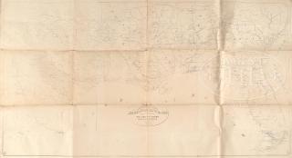 Appraisal: RARE PERSONAL MILITARY MAP OF THE GULF OF MAJOR GENERAL