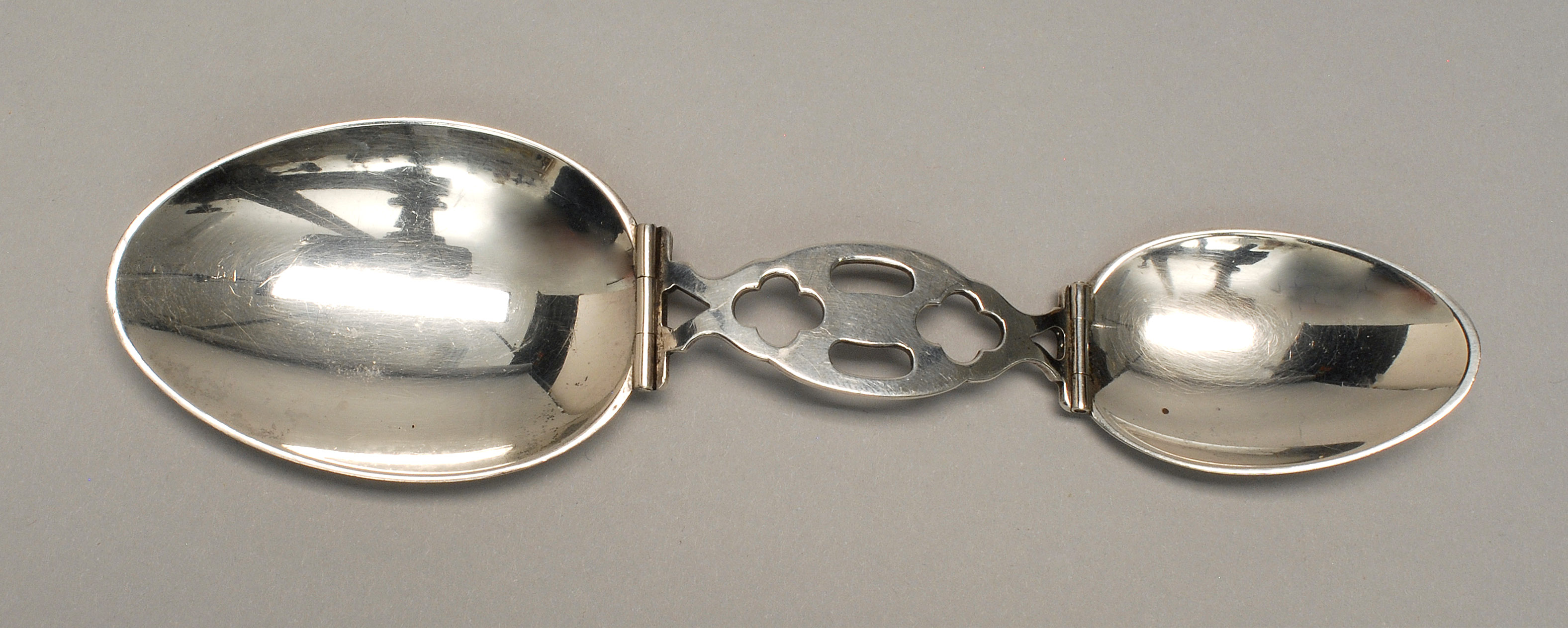 Appraisal: EARLY TH CENTURY GORHAM STERLING SILVER FOLDING MEDICINE SPOON With