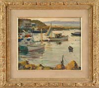 Appraisal: ANTHONY CIRINO American - CAPE ANN HARBOR SCENE Fine oil