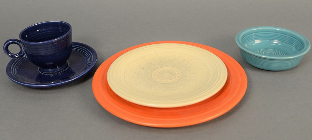 Appraisal: Sixty-two piece Fiesta dinnerware set to include plates bowls saucers