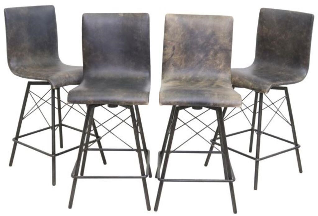 Appraisal: lot of Contemporary Diaw bar stools Four Hands st c