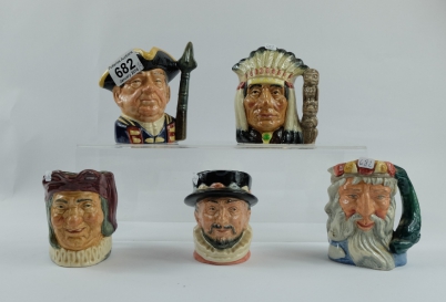 Appraisal: A collection of Royal Doulton small character jugs to include