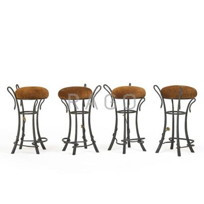 Appraisal: FRANCIS NOWICKI b Set of four barstools Santa Fe NM