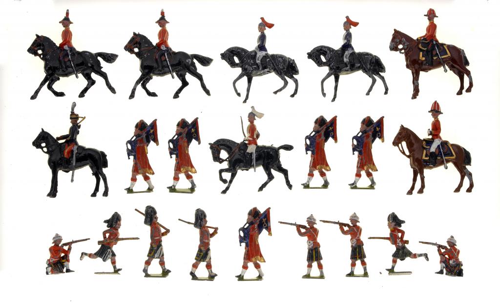 Appraisal: TOY SOLDIERS A COLLECTION OF BRITAINS LIMITED HOLLOW CAST ALLOY