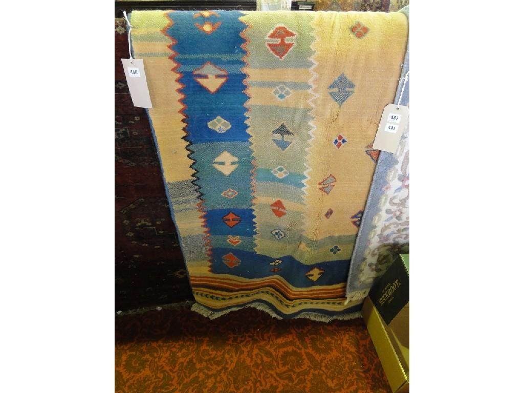 Appraisal: A Gabbeh style carpet with interspersed geometric designs on a