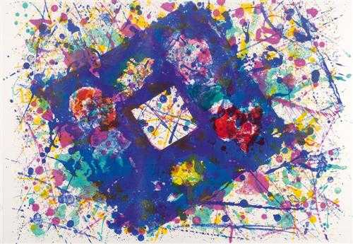 Appraisal: FRANCIS SAM Untitled Lithograph Signed lower right Sam Francis Image