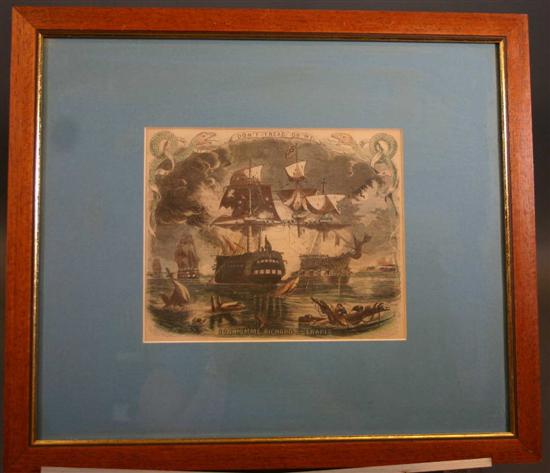 Appraisal: Wade American Revolution Hand-Colored Lithographs or Engravings by W J