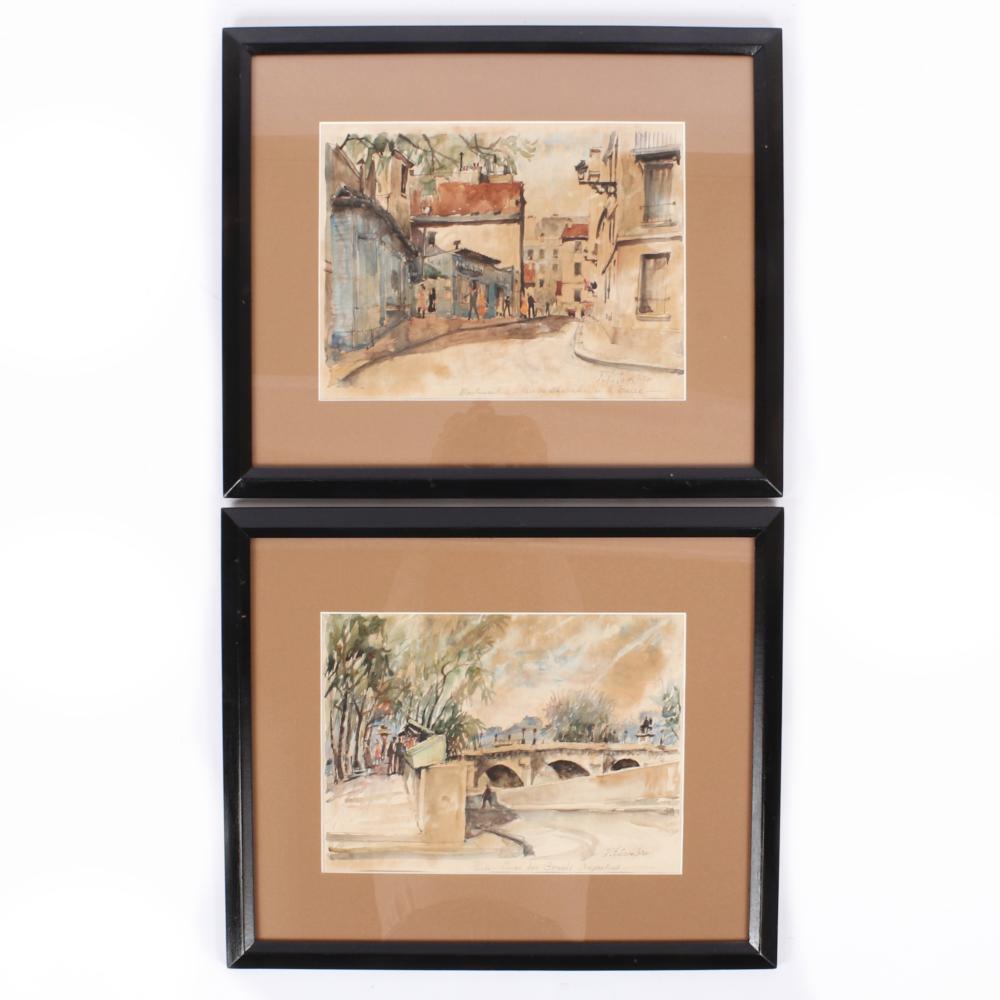 Appraisal: PIERRE EUGENE CAMBIER FRANCE - PARIS-QUAI DES GRANDS AUGUSTINS MONTMARTRE-