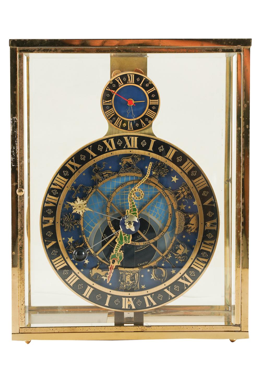 Appraisal: WEST GERMAN ZODIAC CLOCKwith a Hechinger battery-operated movement inches wide