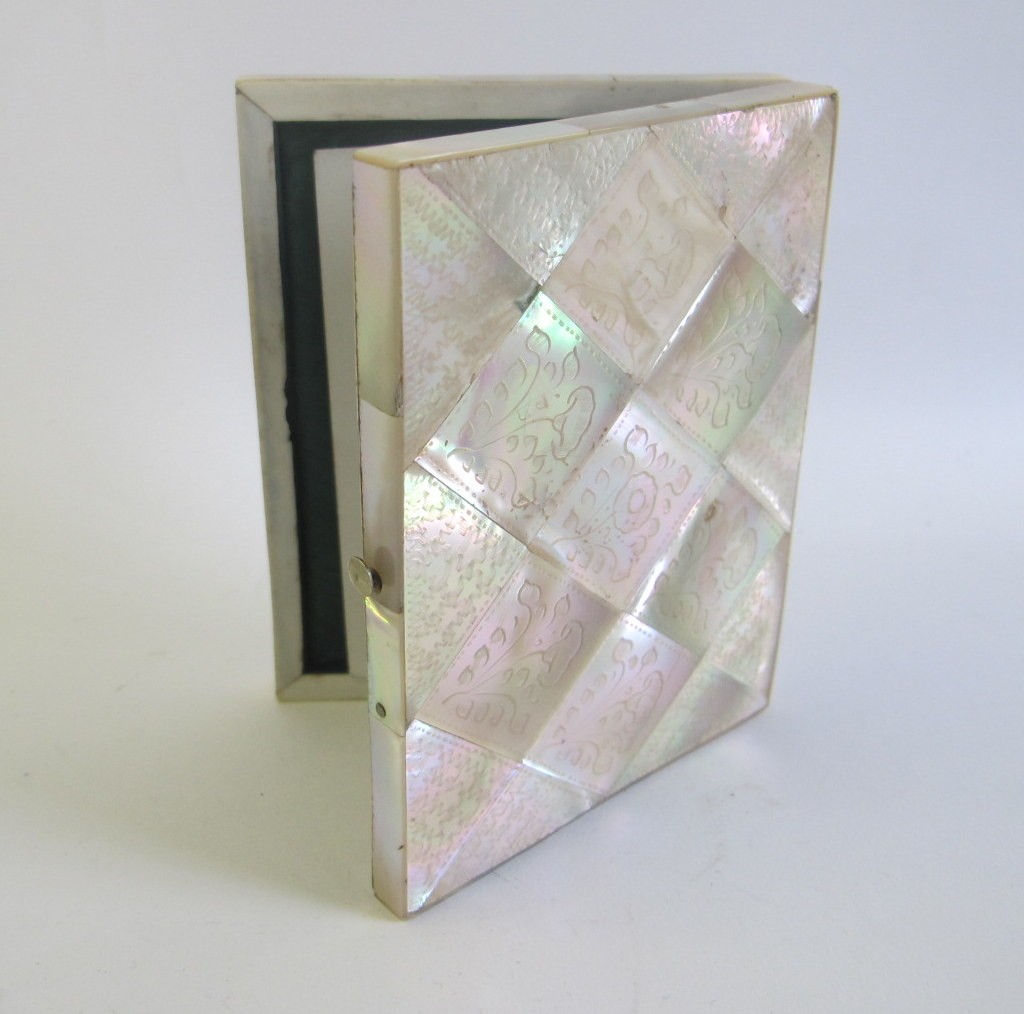 Appraisal: Mother of pearl card case