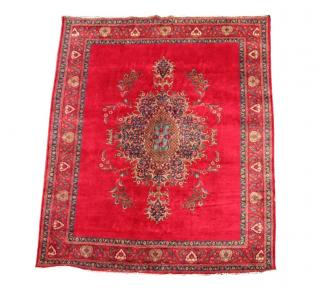 Appraisal: Hand Woven Persian Tabriz ' x ' Wool Iran Center