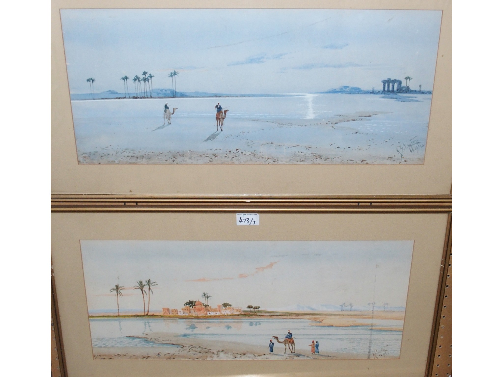 Appraisal: HENRY STANTON LYNTON On the Nile signed and dated watercolour