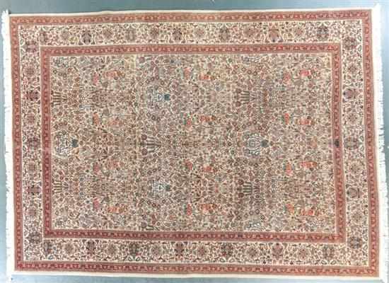 Appraisal: Tabriz carpet Iran circa x Estimate - Good condition