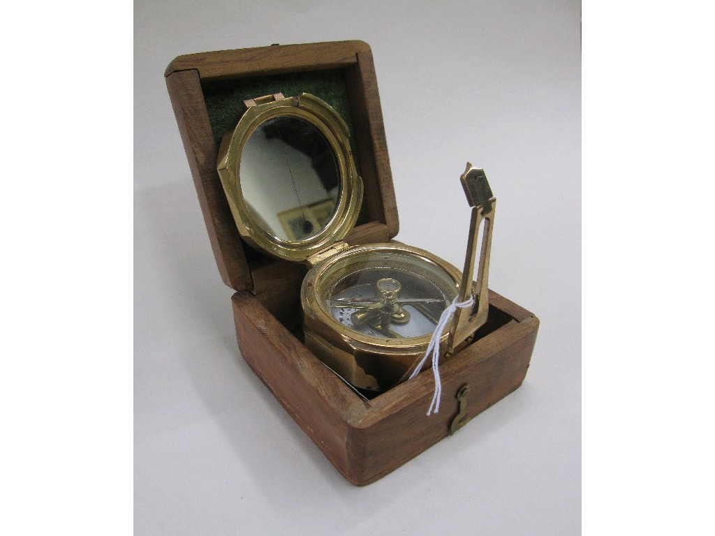 Appraisal: Brass cased compass by T Cooke Sons