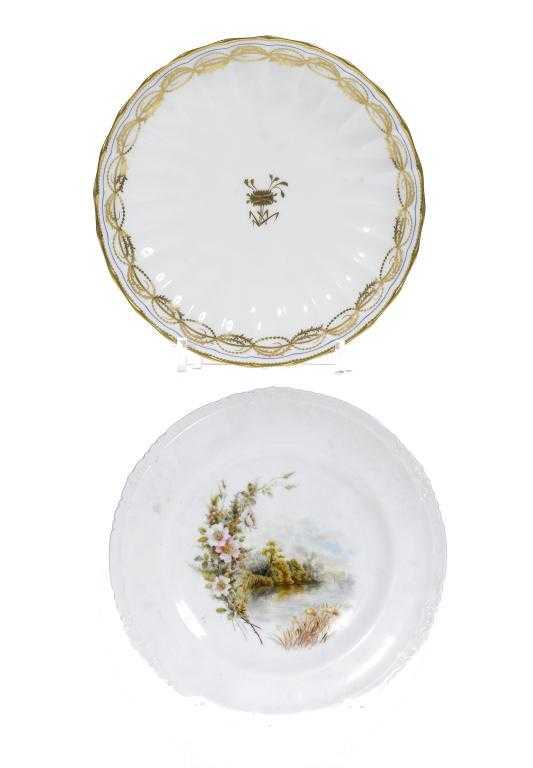 Appraisal: A CROWN DERBY FLUTED SAUCER-DISH gilt with the late th