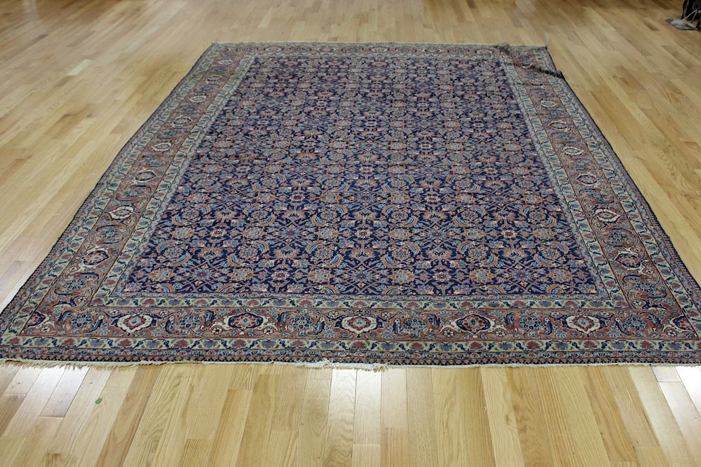 Appraisal: Antique and Finely Hand Woven Roomsize Carpet Nice overall pattern