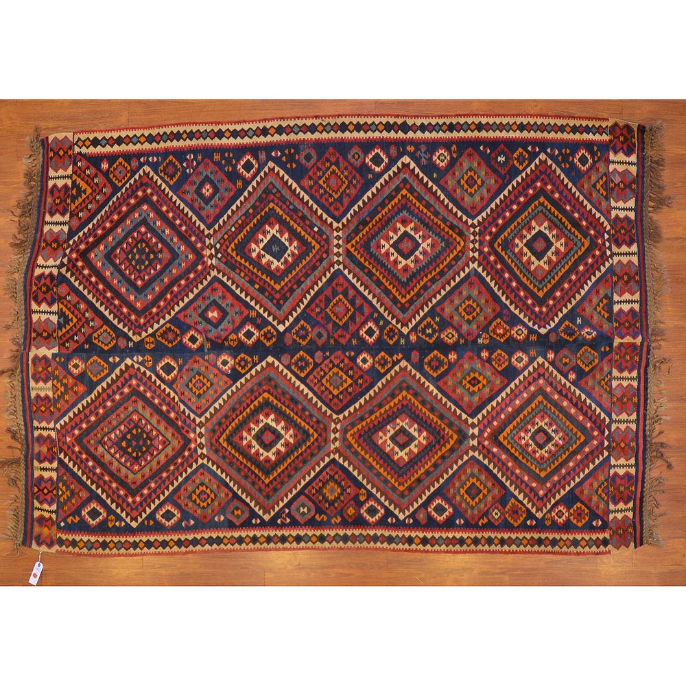 Appraisal: Tribal Kilim Rug Turkey x Third quarter- th century hand-woven