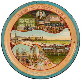 Appraisal: Souvenir Tray Young s Ocean Pier Atlantic City Chicago C