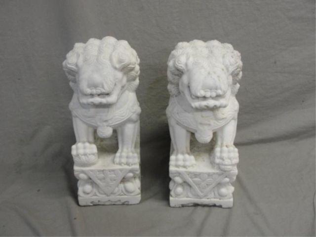 Appraisal: Pair of Foo Dogs From a Sherman CT estate Dimensions