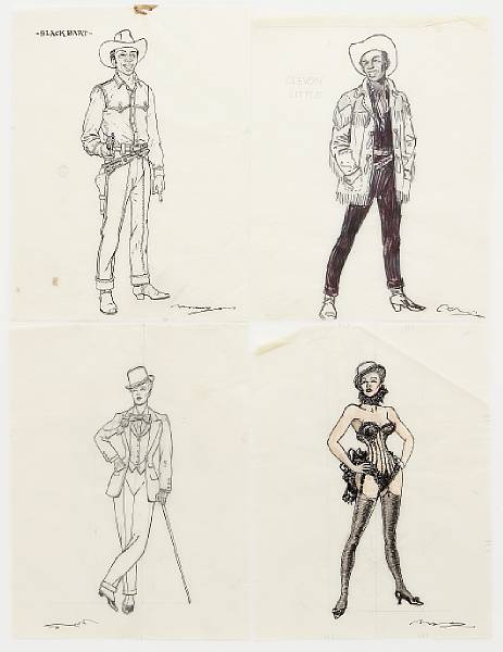 Appraisal: A collection of costume design sketches by Vittorio Nino Novarese