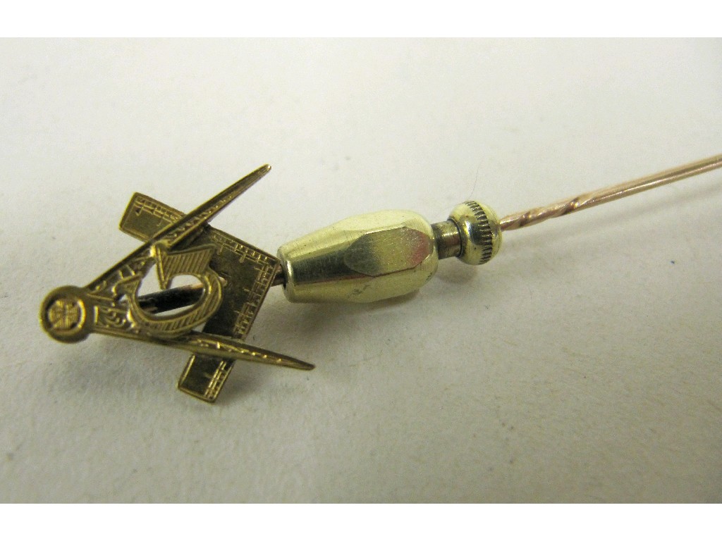 Appraisal: Masonic stick pin