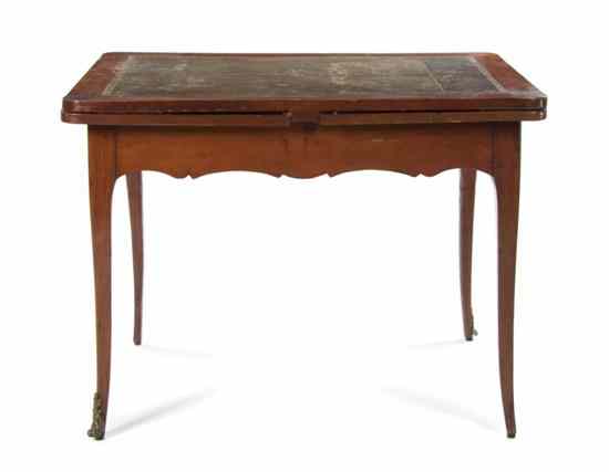 Appraisal: A Louis Philippe Draw-Leaf Extension Table having a rectangular leather