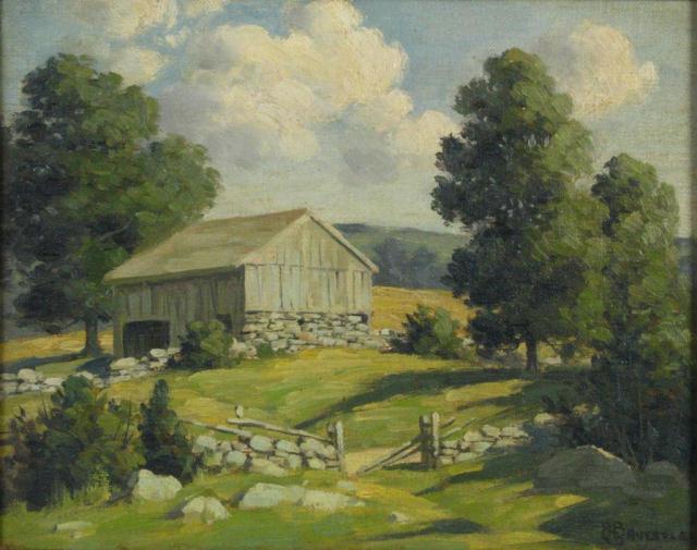 Appraisal: Bertram George Bruestle CT NY - x oil on board