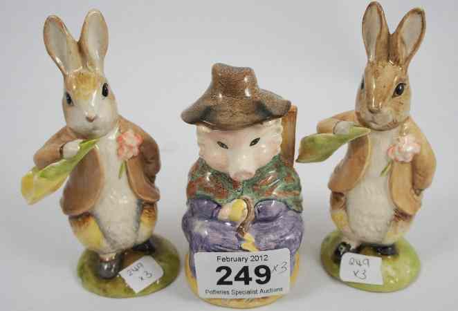 Appraisal: Beswick Beatrix Potter Figures Benjamin ate a Lettuce Leaf x