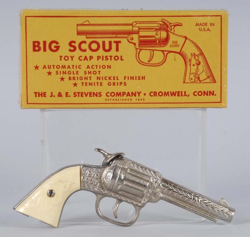 Appraisal: Big Scout Stevens Cap Gun Description Includes box Box has