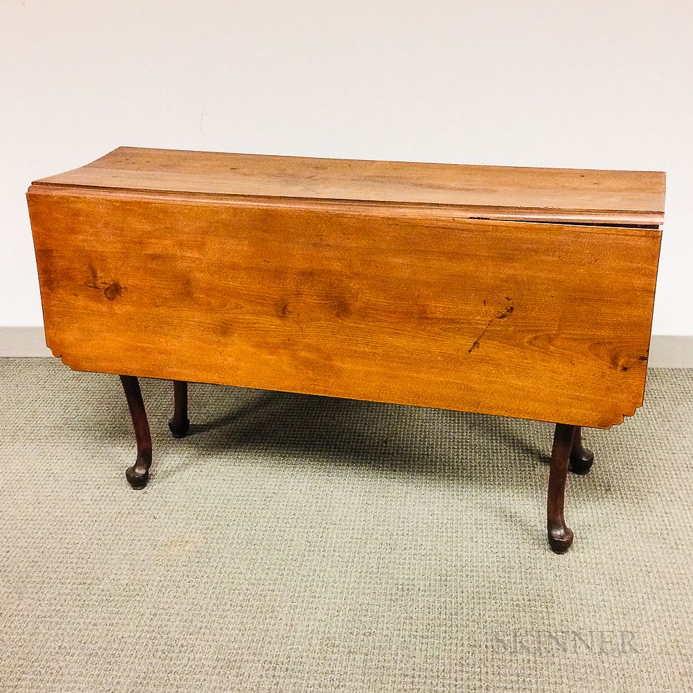 Appraisal: Queen Anne Birch Drop-leaf Table Queen Anne Birch Drop-leaf Table