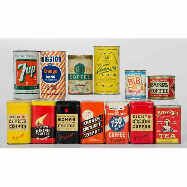 Appraisal: Large Lot of Coffee Soda and Misc Drink Advertising Banks