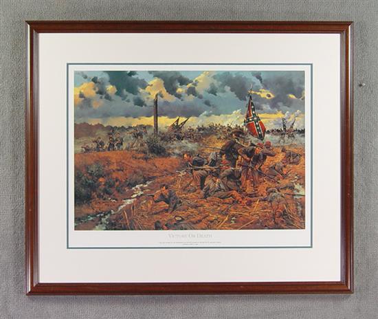 Appraisal: Civil War Print Signed by Keith Rocco Limited edition print