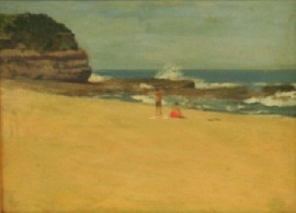 Appraisal: Australian Twentieth Century School Beach Scene oil on board x